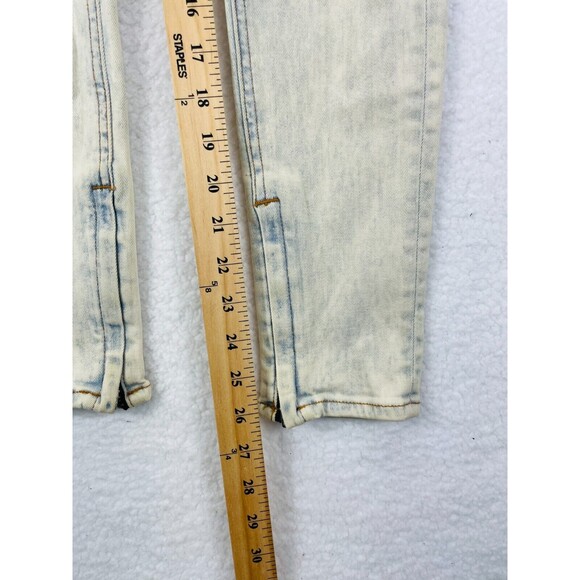 Rag & Bone Womens 25 Off‎ White Capri Skinny Jeans Blue Zipper Hem Denim Pants - Picture 4 of 12